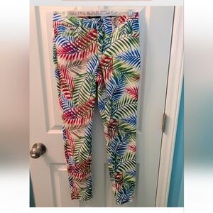 Colorful Leaf Print Women's Jeans by Needle & Cloth Size 4